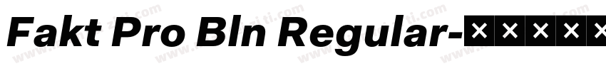Fakt Pro Bln Regular字体转换